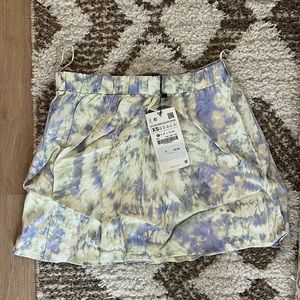 Purple tie die Zara mini skirt. Never worn